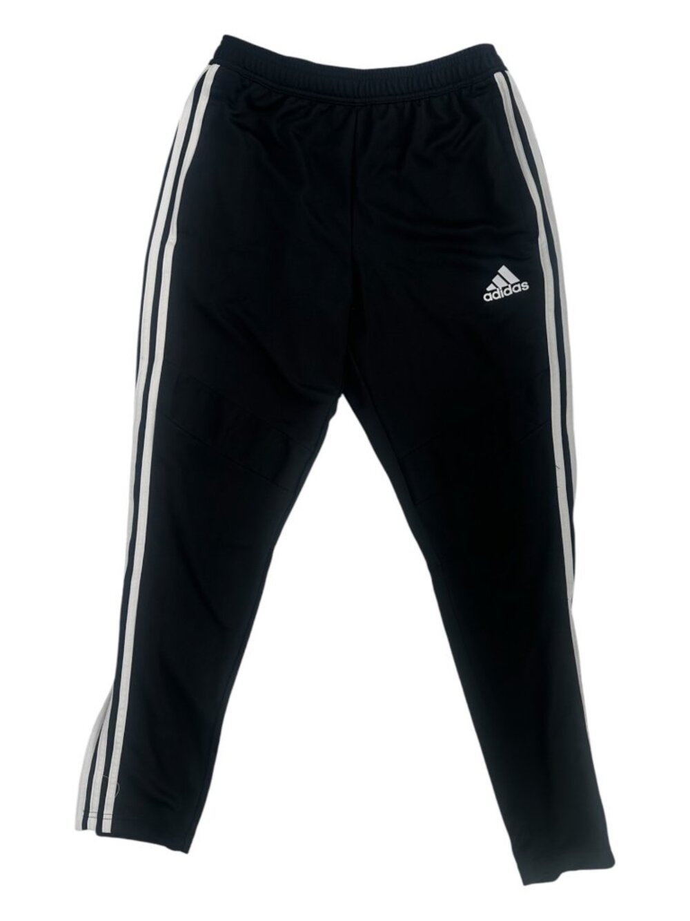 Adidas Track Pants Men’s Medium Black 3 Stripe Soccer Ankle Zip Gym Athletic